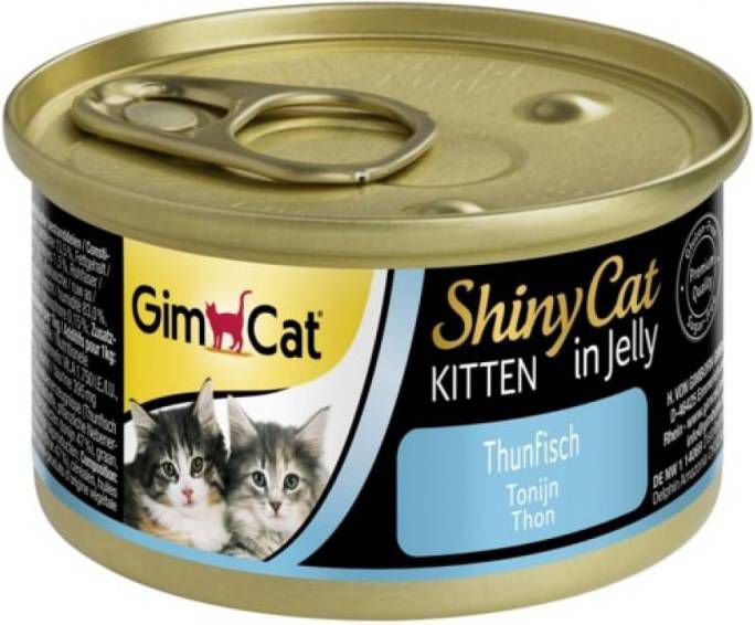 GimCat ShinyCat Kitten in Jelly Tonijn 24 x 70 gram
