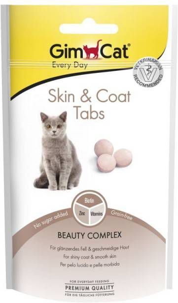 GimCat Skin & Coat Tabs Kattensnack 40 g