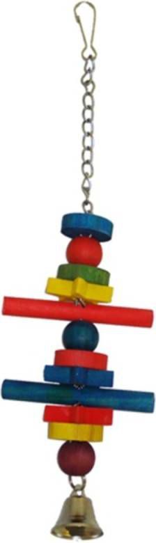 Happy Pet Vogelspeeltje Shootingstar Vogelspeelgoed Houtnerf per stuk Hout