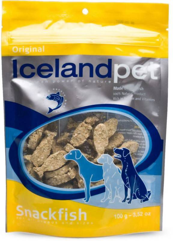 Icelandpet Snackfish Hondensnack Original Witvis 100 gr