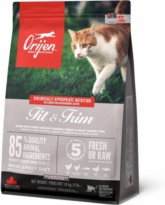Orijen Kattenvoer Whole Prey Fit&amp, Trim 1, 8 kg