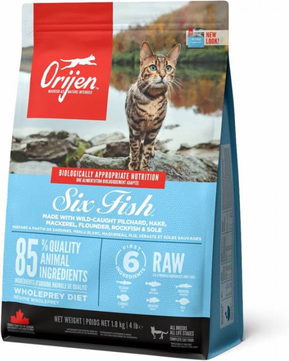 Orijen Kattenvoer Whole Prey Six Fish 1, 8 kg