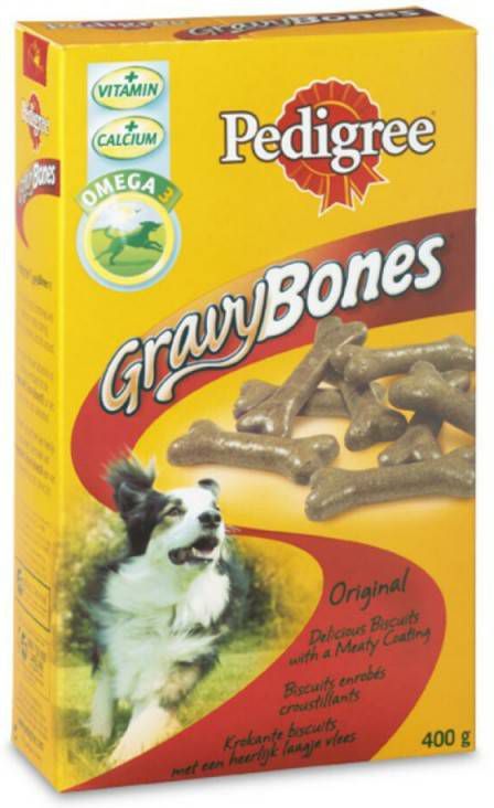 Pedigree Biscrok Gravy Bones hondensnack 3 x 400 gr