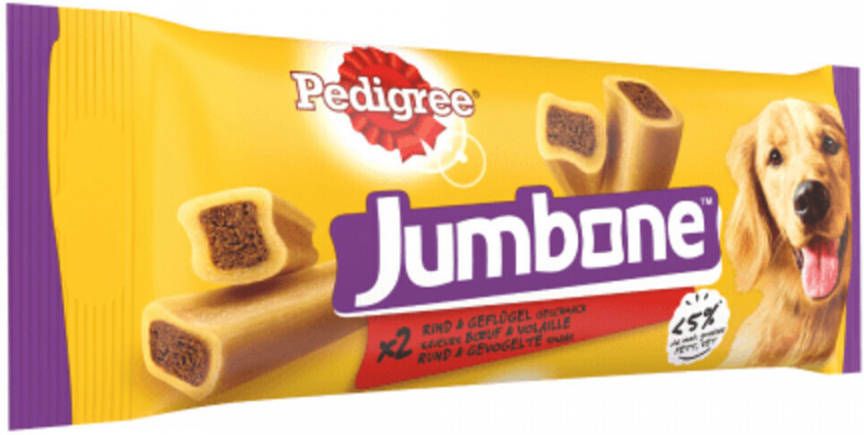 Pedigree Jumbone Medium met rund & gevogelte hondensnack 12 x 180 gr