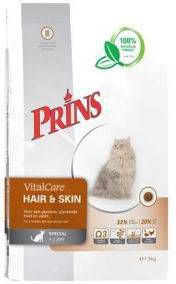 Prins VitalCare Hair & Skin kattenvoer 5 kg + gratis Prins NatureCare blik kattenvoer