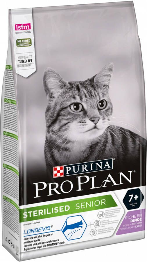Pro Plan Cat Sterilised Senior Kattenvoer Kalkoen 1.5 kg