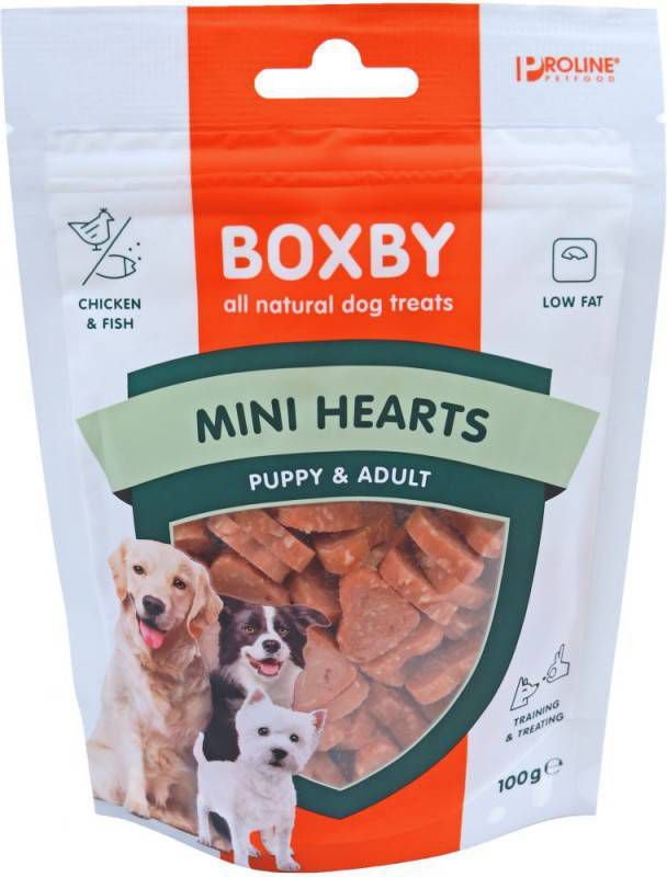 Boxby 3x100g Puppy Snacks Mini Hearts Hondensnacks