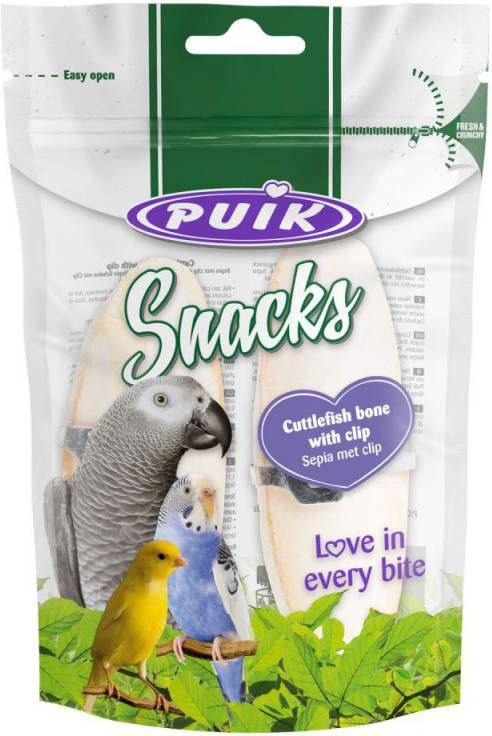 Puik 10x Snacks Sepia Met Clip 2 stuks