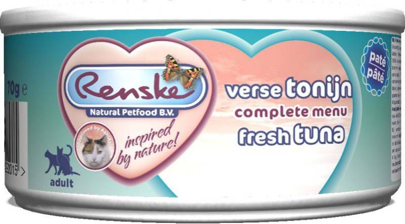 Renske Kat Adult Verse 70 g Kattenvoer Tonijn