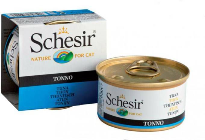 Schesir tonijn(jelly)natvoer kat(zakjes 85 g)2 dozen(40 x 85 gr )