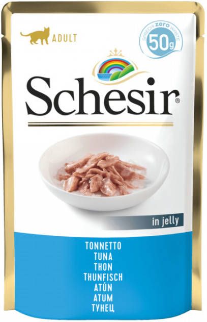 Schesir Kattenvoer Tonijn in Gelei 50 gr