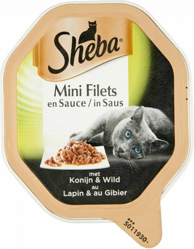 Sheba Selection Konijn en Wild in Saus Per 22(22 x 85 gram )