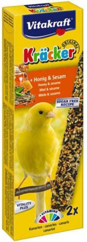 Vitakraft Kanarie Kracker 2 stuks Vogelsnack Honing