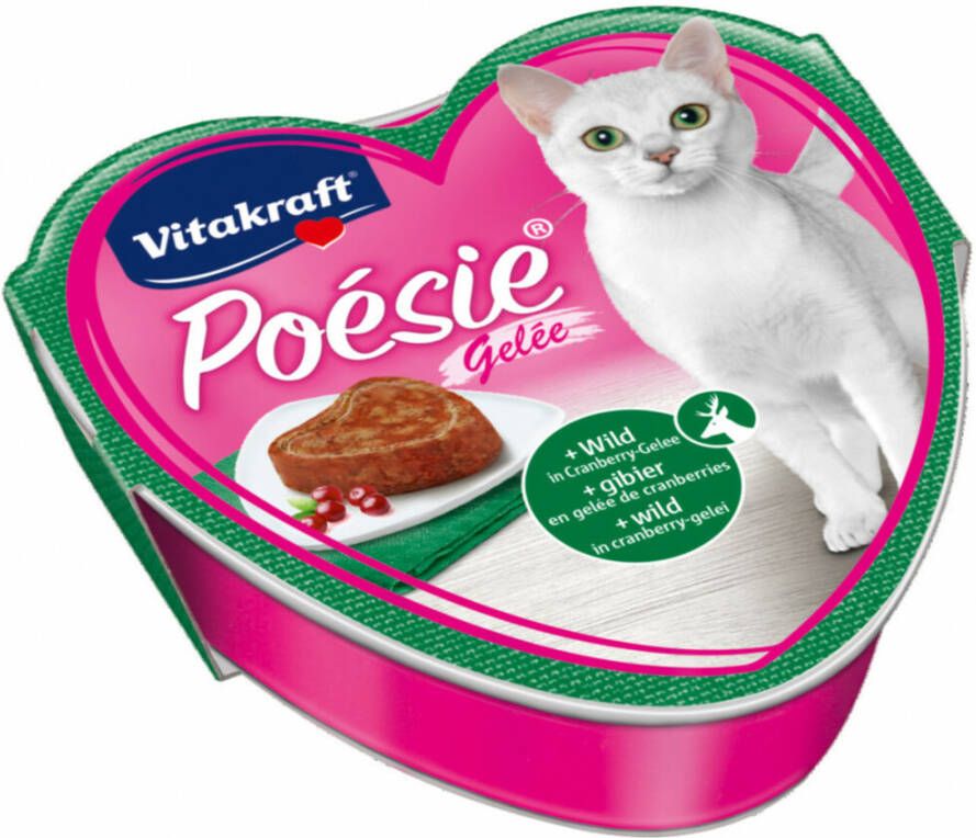 Vitakraft Poésie Creation In Gelei Alu 85 g Kattenvoer Wild&Cranberry