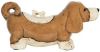 Clayre & Eef Beeld Hond 37x14x18 cm Bruin Keramiek beeld decoratie online kopen