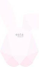 Esta Home ESTAhome fotobehang groot origami konijn zacht roze 158855 139 x 2