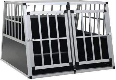 vidaXL Hondenbench met dubbele deur 94x88x69 cm