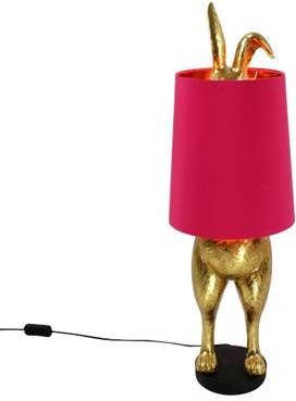 WV Design Tafellamp Hiding Bunny Gold Pink
