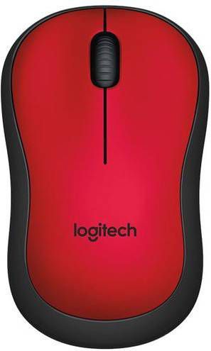 Logitech M220 Silent Draadloze Muis Rood / Zwart
