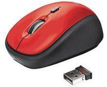 Trust Yvi Wireless Mouse red Muis Rood