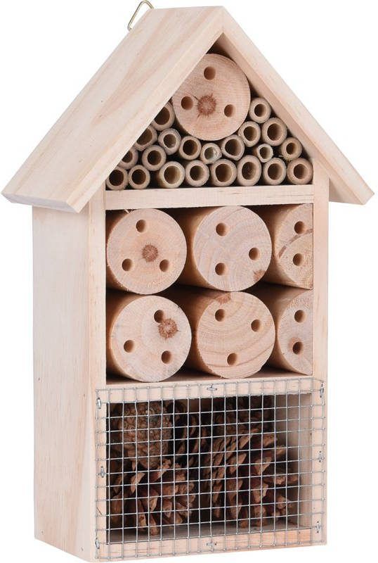 ProGarden Insectenhotel 15 X 9 X 25 Cm Hout/bamboe Naturel