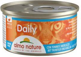 Almo Nature Daily Menu Mousse Kattenvoer Tonijn en Kabeljauw 24 x 85 g