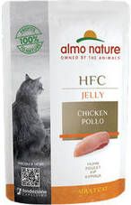 Almo Nature HFC Jelly Kattenvoer Maaltijdzakje Kip 24 x 55 gr