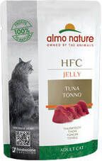 Almo Nature HFC Jelly Kattenvoer Maaltijdzakje Tonijn 24 x 55g