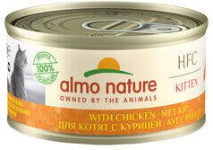 Almo Nature Hfc Cat Natural Blik Kitten Kattenvoer Kip 70 g Hfc