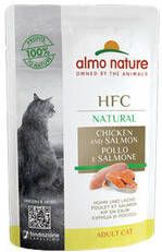 Almo Nature HFC Natural Kattenvoer Maaltijdzakje Kip en Zalm 24 x 55 g