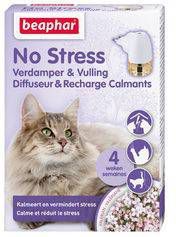 Beaphar No Stress Verdamper kat incl. vulling Combipack Verdamper incl. vulling + No stress spot on 3 pipetten