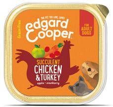 Edgard&Cooper Kuipje Chicken Turkey Adult Hondenvoer Kip Kalkoen Appel 150 g Graanvrij