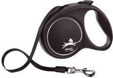 Flexi Black Design Tape L 5 m Hondenriem Zilver&Zwart