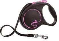 Flexi Black Design Tape M 5 m Hondenriem Pink&Zwart