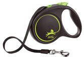 Flexi Black Design Tape S 5 m Hondenriem Groen&Zwart