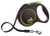 Flexi Black Design Tape M 5 m Hondenriem Groen&Zwart