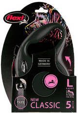 Flexi Rollijn New Classic Tape Large 5 m Hondenriem Zwart Tot50kg