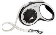 Flexi Rollijn New Comfort Tape S 5 m Hondenriem Zwart&Lichtgrijs
