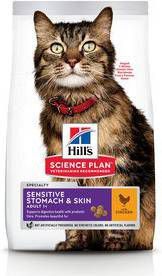 Hill's Hill&apos, s Science Plan Feline Adult Sensitive Stomach & Skin Chicken 300 g