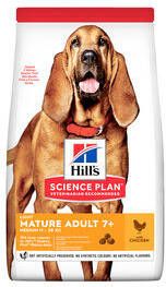 Hill's Science Plan 2x14kg Senior Mature Adult Light Medium met Kip Hondenvoer