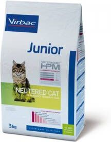 Virbac 3x3kg Veterinary HPM Cat Junior Neutered Kattenvoer