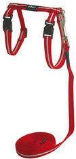 Rogz Alleycat Tuigje Met Looplijn Rood Kattenharnas 11.9x21.5 cm