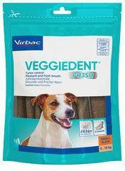 Virbac VeggieDent FR3SH Kauwstrips 5 tot 10 kg. 15 stuks