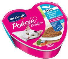Vitakraft Poésie Gelei Alu 85 g Kattenvoer Zalm&Spinazie