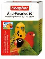 Beaphar Anti Parasiet 10 Vogel Vogelapotheek 2 pip 20 50 G
