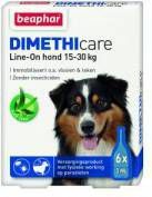 Beaphar 6x DImetHIcare Line On Anti Vlooien en Teken Druppels Hond 15 30 kg 6 pipetten