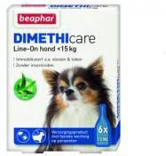 Beaphar 6x DImetHIcare Line On Anti Vlooien en Teken Druppels Hond 0 15 kg 6 pipetten