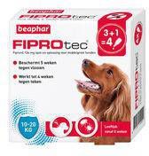 Beaphar Fiprotec Spot-On voor honden van 10 tot 20 kg 15 pipetten OP is OP