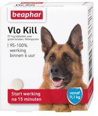 Beaphar Vlo Kill Anti Vlooien Tabletten Hond 11 57 kg 6 tabletten