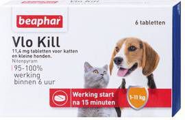 Beaphar 2x Vlo Kill Anti Vlooien Tabletten Hond 1 11 kg 6 tabletten